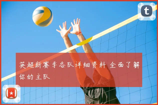英超新赛季各队详细资料 全面了解你的主队
